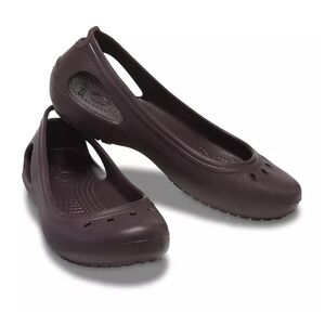 Crocs Kadee women's ballet flats, Chocolate Brown Size 7